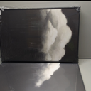 Large Framed Dark Moody Wall Art for Living Room, 3 Piece Academia Goth Canvas Prints Artwork for Walls, Black and White Rainy Cloud Surreal Pictures for Bedroom Wall Decor - Total Size 30x60 Inch