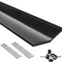 Garage Door Seal Top and Sides Seal Strip Black 34.4FT Rubber Weather Stripping Replacement Soft and Hard Composite, Weatherproofing Universal Sealing