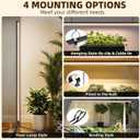 Standing Grow Light, 42W Full Spectrum Vertical, 4FT Timer, 2 Pack | 243 LEDs with 3 Spectrums, 3/6/9H Auto Timer, 120 Coverage for Tall Houseplants, Tripod with Hanging & Wall Mount Kit