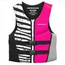 Airhead WICKED Kwik-Dry NeoLite Flex Life Jacket for Kids - USCG Approved Life Vest, Watersports Vest for Boating, Tubing & Swimming, 50 - 90 Lbs, Hot Pink, Youth