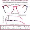 Progressive Multifocal Reading Glasses,4 Pack Blue Light Blocking for Women Spring Hinge Pattern Print Eyeglasses