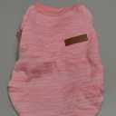 Jecikelon Dog Clothes Dogs Sweater Soft Puppies Clothing Winter Puppy Sweaters Warm Outfit for Dogs Small XXS XS Cat Apparel (Pink, S)