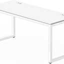 SHW 55-Inch Commercial-Grade Office Computer Desk, White