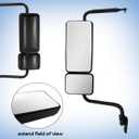 Black Door Mirror fit for 2011+ Hino 238 258 268 338 Semi Trucks Right Passenger Side