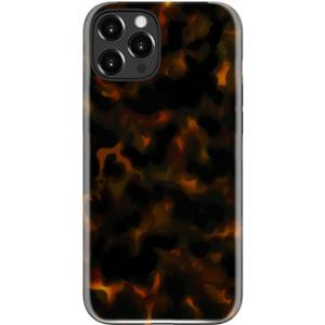 LUMARKE for iPhone 16 Pro Case Cute - Wireless Charging Compatible - Dual-Layer Soft Silicone + Hard Shell - Trendy Floral Design - Glossy Phone Cover for Women - Tortoise Shell