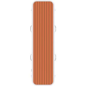 Inflatable Gangway for Yachts Portable, Durable, and Space-Saving Boarding Solution with Non-Slip Surface, Stainless Steel D-Rings (79" x 24" x 6", White)
