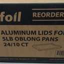 Lids for Oblong Pans - 5lb, Plastic - Case Pack of 240 - For Catering, Storage & Pan Covers