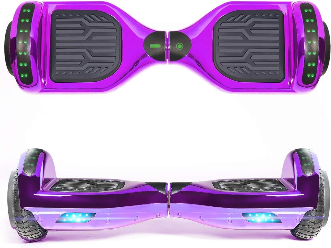 XPRIT 6.5'' Self Balancing Hoverboard Chrome Series, w/Wireless Speaker, UL2272 Certified