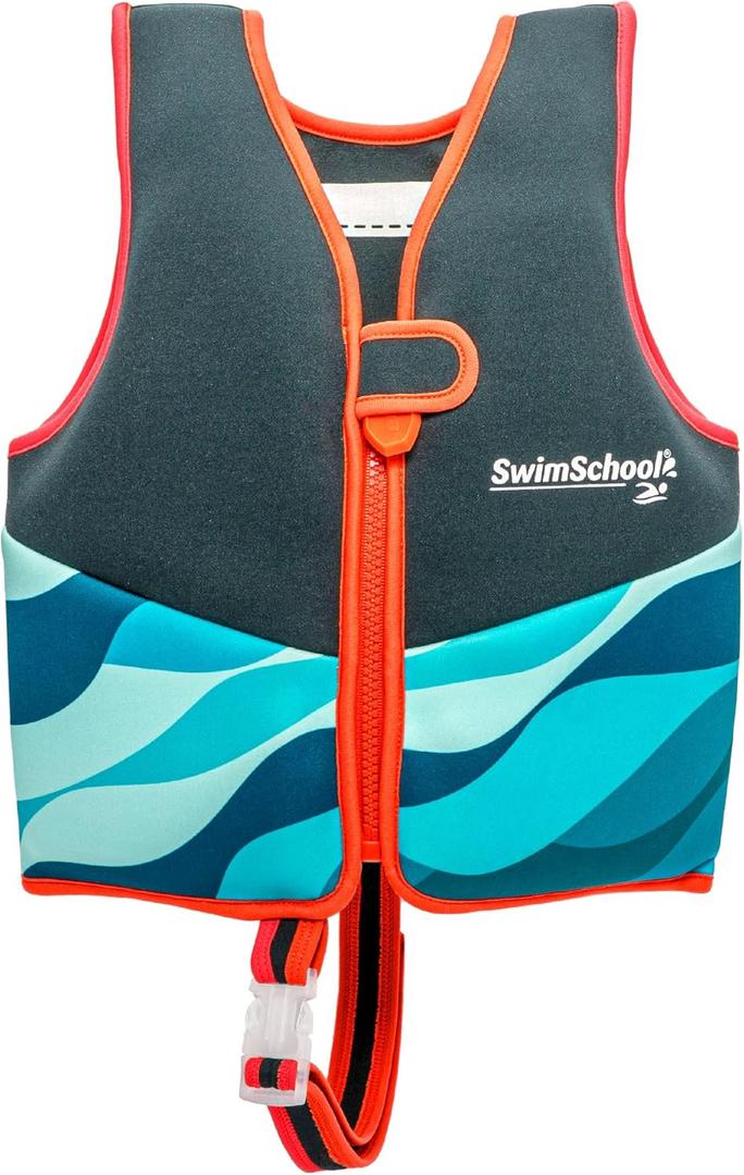 SwimSchool Kids Swim Trainer Vests for Toddlers Ages 2-6  Boys/Girls  Multiple Colors/Styles  Learn to Swim Floaties (Neoprene Swim Vest SMALL/MED) SwimSchool Kids Swim Trainer Vests for Toddlers Ages 2-6  Boys/Girls  Multiple Colors/Styles  Learn to Swim Floaties (Neoprene Swim Vest SMALL/MED)