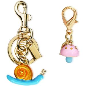 2 x 2Pcs Bag Charms for Handbags-Purse Charm for Women- Keychain Charms for Purses Accessory Birthday Christmas Valentine Gifts