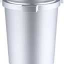 51mm Coffee Bean Dosing Cup for Delonghi La Specialista Espresso Machine Portafilter With Grinder Activating Tab, Coffee Powder Measure Can For EC9355/9555/9665/9155/9255/9885/9335/9865 -Silver Color