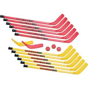 Champion Sports RHINO® Stick Elementary Hockey Set – 36", Red/Yellow