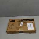 Shelf Bracket, Heavy Duty Floating Shelf Brackets 10-Inch Long, 6-Pack Brackets for Shelves, Black Coated J Shape Metal Wall Shelf Support Brackets with 1/5-Inch Thick and 160 lb. Load Capacity