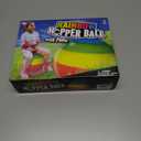 Rainbow Hopper Ball, 18 Inch, Bouncy Ball with Handle, Includes Pump, Great for for Indoor and Outdoor Play
