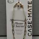 Case-Mate Phone Charm with Champagne Link Chain - Detachable Lanyard, Hands-Free Wrist Strap, Adjustable Phone Strap Grip for Women - iPhone 17 Pro Max/16 Pro Max/15/14/13/S25 Ultra/S24 - Champagne