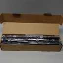 Heavy Duty Curtain Rods for Windows 48 to 84 Inch, 1 Inch Adjustable Black Curtain Rod with Easy Installation and Modern Design (A1,Black,30-90")