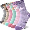 ANTSANG Kids Toddlers Boys Girls Merino Wool Hiking Athletic Thermal Warm Winter Socks (S)