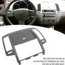 Dash Radio Bezel Center Trim Panelfor Altima 2005 to 2006 Third Generation Facelift,Center Dash Radio Bezel Decorative Wearproof Replacement