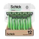 Schick Xtreme 3 Original Sensitive Disposable Razors for Men | Disposable Mens Razors for Shaving Sensitive Skin, 12ct
