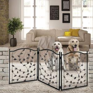 Etna Products TT Leaf Design Metal Pet Gate