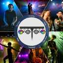 Telbum DJ Disco Lights with Stand, Professional LED Party Light Set, DJ Lighting System DMX512, Sound Activated Stage Lights Package for Gig Bar Wedding Live Band Club Booth Show Events