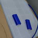 IRIS USA 2-Pack 44 Qt Storage Bins with Gasket Lids, Clear/Blue