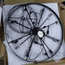 CATINER Large Crystal Chandeliers 23 Lights 36" Modern Black Luxury Chandelier for Foyer Staircase Chandeliers 6 Tiers Round K9 Ceiling Pendant Lighting Fixture for Living Dining Room