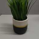 Hollyone Artificial Plants Small Faux Plant Decor Fake Potted Plant Faux Plants in Pots Fake Grass Pot for Home Table Office Desk Room Bathroom House Indoor Decorative Gifts