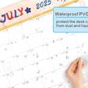 2026 Desk Calendar Large 22x17  Desk Top Calendar 2026 with plastic cover (Sand (July 2025-Dec 2026))