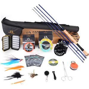 Maxcatch Predator Saltwater Fly Fishing Rod: 9ft, 4-Piece, 8/9/10/12 Weight (Saltwater Predator Fly Fishing Combo, 9' 8wt 4 Pieces)