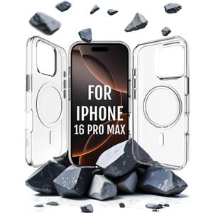 Roxx Clear Case | Like The Original, Just Better | Yellowing-Resistant | for iPhone 16 Pro Max | Hardcase | Screen Protection | Camera Protection | Compatible with MagSafe Accessories