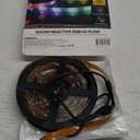 Monster 13.1ft Color Flow Multi-Color LED Light Strip, Indoor, Fun Flash Mode, Remote Control, Dimmable, Self Adhesive, Timer, 120 RGB+IC LEDs, USB Powered, Multi-White, Sound Reactive
