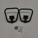 Matte Black Towel Ring for Bathroom 2 Pack, Kitchen Bath Towel Holder Hangers Wall Mount Heavy Duty Stainless Steel