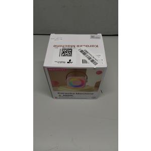 Mini Karaoke Machine, Portable Bluetooth Karaoke Speaker with 2 Wireless Microphones and Party Lights for Kids and Adults, Birthday Gifts for Girls Boys Family Home Party (Black 2 Mics)