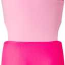 blibean Teen Girls Swimsuits One Piece Bathing Suit with Chest Pads Size 6-15 Years (Pink, XL)