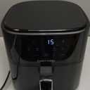 Chefman Air Fryer – 6 QT Compact Airfryer for Quick & Easy Meals, Features Hi-Fry Technology for Extra Crisp, Easy-View Window, Touch Controls with 4 Presets, Nonstick & Dishwasher Safe Basket - Black