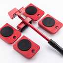 Large Furniture Mover Tool Set, 5 Pcs Appliance Lifter and Mover for Lifting and Moving Less Than 220 Pounds (M)