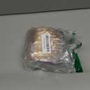 Rose Gold Glitter Mesh Wired Ribbon 4" X 10 Yards Webbed Rose Gold Sequin and Glitter Christmas Ribbon for Tree Decoration, Garlands and Swags, Home Decor, Craft Projects, Wreath Supplies