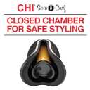 CHI Spin N Curl 1 Ceramic Rotating Curling Iron, Adjustable Preset Heat Settings for All Hair Types, Salon-Quality Curls & Waves, Auto Shut-Off, Tangle Protection, Onyx Black