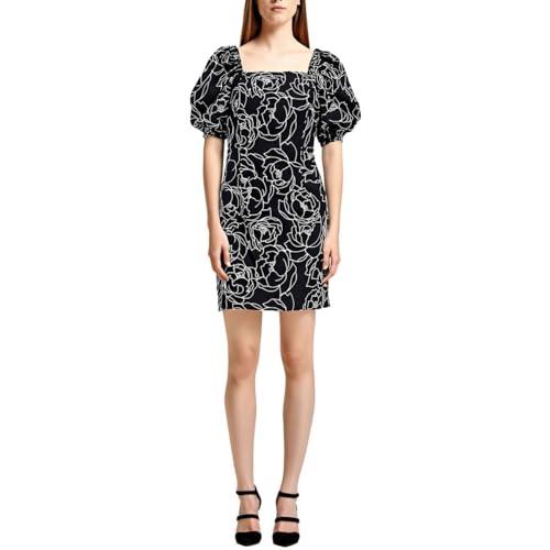 Anne Klein Puff Sleeve Shift Size 10, Black 