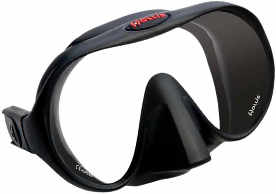 Hollis M1 Frameless Scuba Diving Freediving/Spearfishing Dive Mask (Black)