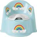 Potty Training Toilet for Toddlers with Easy-Clean Removable Bowl, Built-In Splash Guard, Slip-Resistant Wide Base, Engaging Design, Includes Potty Training Chart - Lemon Littles