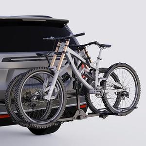 Bike Racks for Ebikes,Fat Tire Bike Rack for Tow Hitch 2-Bike 160 lbs Capacity,Hitch Bike Rack for Heavy E Bike, Wobble Free Smart Tilting Folding Bicycle Car Racks for Standard, 2 inch Receiver