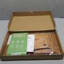 Bamboo Cutting Board for Kitchen, Wooden Cutting Board 3-Piece Set with Non-Slip Mat Deep Juice Groove and Built-In Handles, Wood Cutting Board for Meat Vegetables Fruit Ideal Gift for the Home (Carbonized brown)