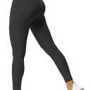 Aoxjox High Waisted Workout Leggings for Women Trinity Yoga Pants 26.5" (Large, Black)
