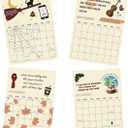 2 x 2026 Roaring Twenties Calendar Wall Calendar, Calendar with Song Lyrics, 12 Monthly Calendar Planner