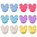 3 x Boderier 12 Pack Mini Bunny Claw Clips Cute Bunny Ears Hair Clips for Women Easter Gifts