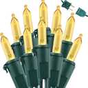 Brizled Mini Christmas Lights, 33ft 100 LED Christmas String Lights Connectable, UL Certified Energy Saving Xmas Tree Light for Indoor Outdoor Bedroom Wedding Party Xmas Tree Decoration, Warm White