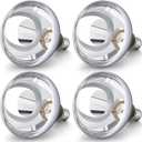 VIHOSE 4 Pack 250 Watt Heat Lamp 120v R40 Heat Lamp Bulbs Glass Incandescent Light Bulbs Incandescent Heating Lightbulbs for Reptiles Chicks Food Puppies Bathroom, Use E26 Base (Silver)