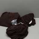 KinCam Recliner Chair Covers, Stretch Reclining Cover, Recliner Sofa Slipcovers Stripe Jacquard Recliner Couch Covers Furniture Protector Covers for Pet Kid (1 Seater, Chocolate)